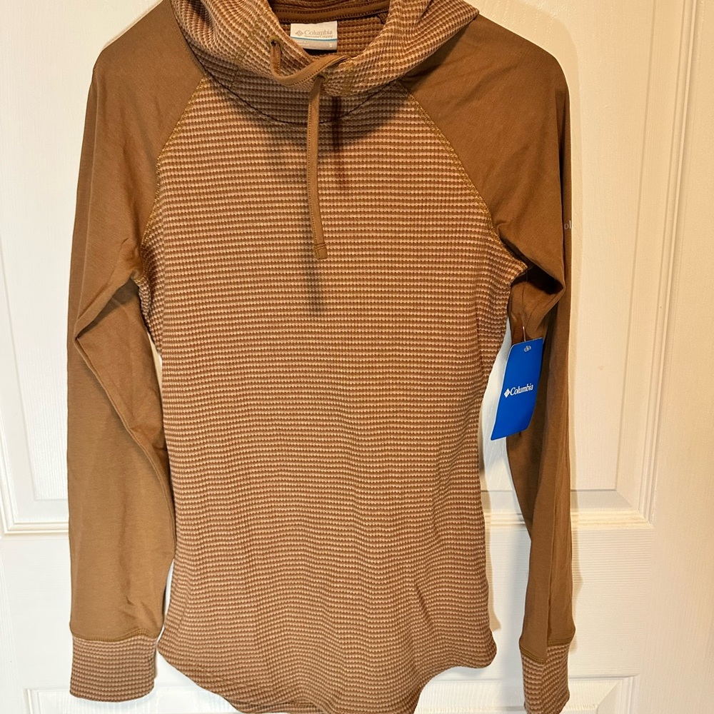 Columbia Women's Tan Cowl Neck Sweater